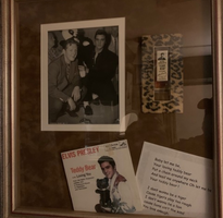 Elvis Teddy Bear Vintage Perfume and Photo